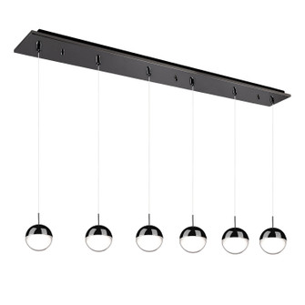 Pluto LED Pendant in Black Chrome (347|MP402801BC-06)