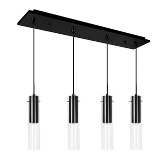 Lena LED Pendant in Black (347|MP21703BK-04)