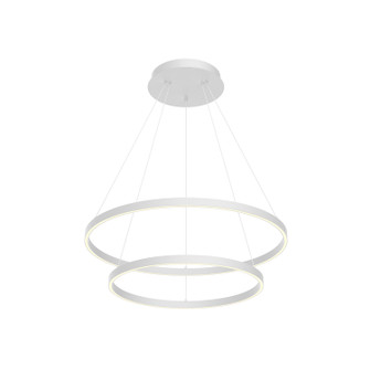 Cerchio LED Chandelier in White (347|CH87832-WH-UNV-010)
