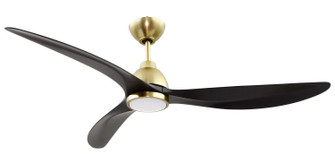 Frazier 56'' 3-blade Indoor Ceiling Fan 52'' Ceiling Fan in Satin Brass (46|FRZ56SB3)
