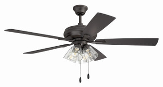 Eos Clear 4 Light 52'' Ceiling Fan in Classic Bronze (46|ECF104CBZ5-CBZWLN)