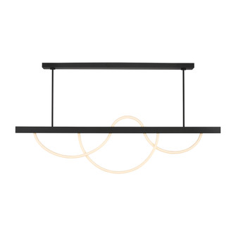 Uneri LED Linear Chandelier in Nightshade Black (182|SLLS83927B)