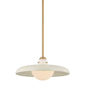 Gustavo One Light Pendant in Patina Brass (67|F2620-PBR/OW)