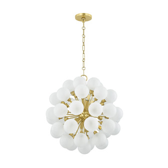 Antoneta Six Light Chandelier in Aged Brass (428|H1087806-AGB)