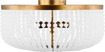 Bellecour Four Light Flush Mount in Vintage Gild | Vintage Gild (454|LXF1014VGD)