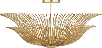 Dorelle Four Light Flush Mount in Gild | Gild (454|LXF1024GD)