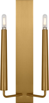 Lois Two Light Wall Sconce in Burnished Brass | Burnished Brass (454|EW1252BBS)