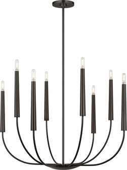 Lois Eight Light Chandelier in Aged Iron | Aged Iron (454|EC1198AI)
