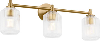 Barstow Three Light Bath in Burnished Brass/Burnished Brass (454|CV1093BBS)