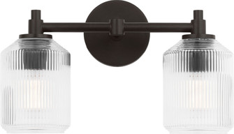 Barstow Two Light Bath in Aged Iron | Aged Iron (454|CV1092AI)