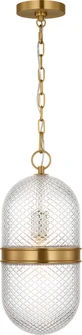 Lucinda One Light Pendant in Burnished Brass | Burnished Brass (454|AP1291BBS)