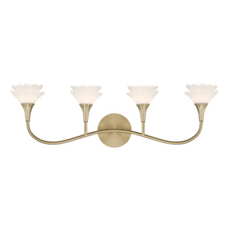 Florena Four Light Bathroom Vanity in Noble Brass (51|8-5081-4-127)