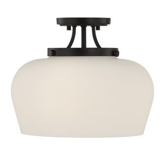 Octave Three Light Semi-Flush Mount in Satin Nickel (51|6-6035-3-BK)