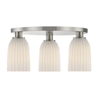 Baldwin Three Light Flush Mount in Satin Nickel (51|6-1247-3-SN)