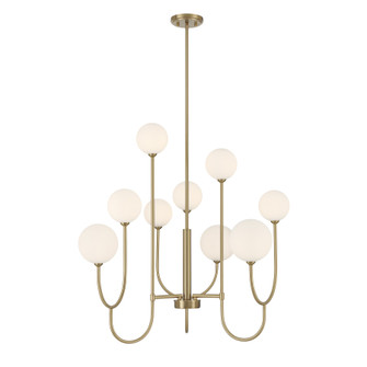 Chester Nine Light Chandelier in Noble Brass (51|1-5980-9-127)