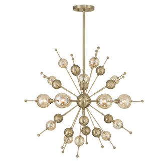 Crescent Six Light Chandelier in Noble Brass (51|1-2514-6-127)