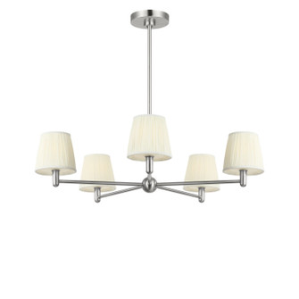 Vilera Five Light Chandelier in Brushed Nickel (1|GLC1865BN)