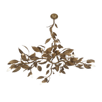 Seraphine 11 Light Linear Chandelier in Weathered Gold (29|N3527-736)