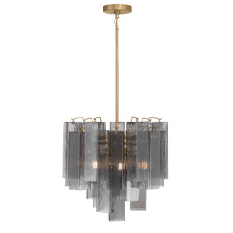Torvento Six Light Pendant in Legacy Brass (29|N3146-GS-732)