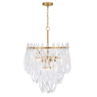Glassara Six Light Pendant in Legacy Brass (29|N3126-732)