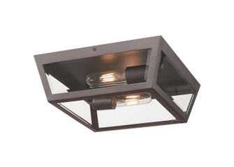 Madison Two Light Flush Mount in Bronze (405|9952-1F-BZ-12-CL)