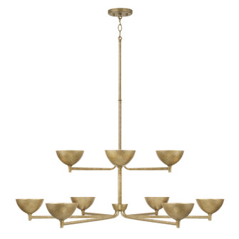 Francesca LED Chandelier in Feathered Gold (65|458501FT)
