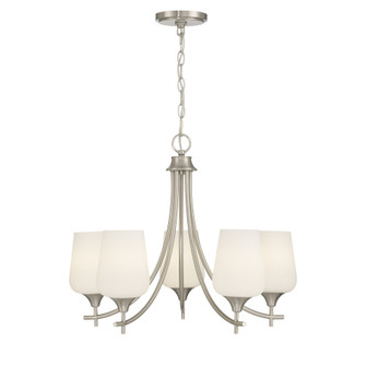 Octave Five Light Chandelier in Satin Nickel (51|1-6032-5-SN)