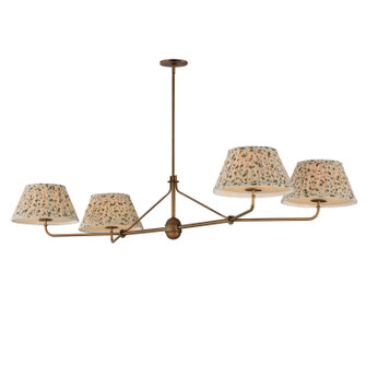 Dunbridge Four Light Chandelier in Weathered Brass (16|18414OWWBR)