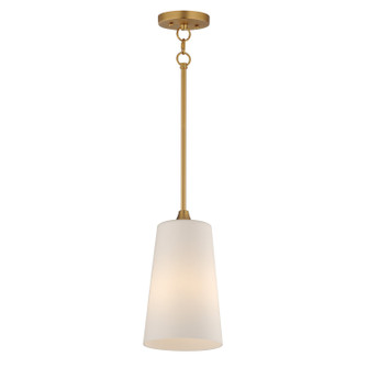 Hudson One Light Pendant in Natural Aged Brass (16|12886SWNAB)