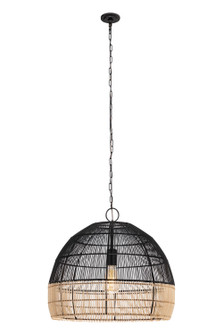 Downtown Urban Naturals One Light Pendant in Matte Black (405|659-1P-BK-20NT)