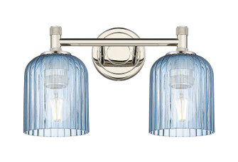 Downtown Urban Two Light Bath Vanity in Polished Nickel (405|434-2W-PN-G559-5BL)