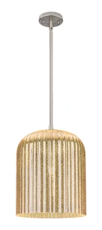 Downtown Urban One Light Pendant in Satin Nickel (405|434-1S-SN-G559-12ME)