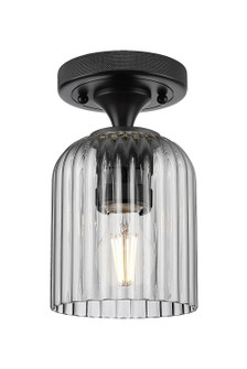 Downtown Urban One Light Flush Mount in Matte Black (405|434-1F-BK-G559-5SM)
