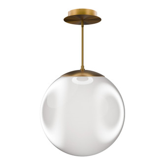 Honeymooner LED Pendant in Aged Brass (34|PD418620-TWA-AB)