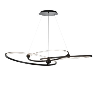 Sidewinder LED Chandelier in Aged Brass (34|PD415660-TWA-AB)