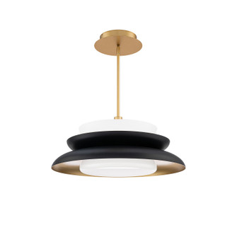 Capulet LED Pendant in Black/Gold (34|PD406624-TWA-BK/GO)