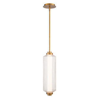Portos LED Pendant in Aged Brass (34|PD118620-AB)
