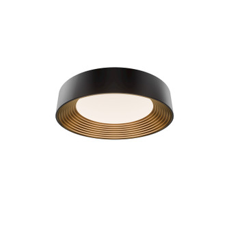 Gaston LED Flush Mount in Black/Gold (34|FM701618-BK/GO)