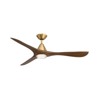 Carve 60'' Ceiling Fan in Soft Brass/Distressed Koa (441|FR-D2504-60L-SB/DK)