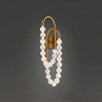 Parel LED Wall Sconce in Aged Brass (281|WS-50427-AB)