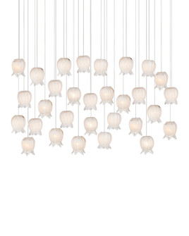 Polpo 30 Light Pendant in White/Silver (142|9000-1408)