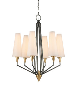 Hennin LED Chandelier in Polished Antique Brass/Oil Rubbed Bronze (142|9000-1371)