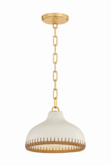 Southfields One Light Pendant in Aged Brass (70|5314-AGB/CCP)