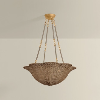 Ardonia Four Light Chandelier in Vintage Gold Leaf (70|1074-VGL)