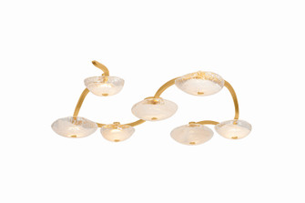 Kune LED Semi Flush Mount in Vintage Gold Leaf (68|586-60-VGL)