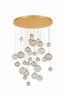 Istanbul LED Chandelier in Vintage Gold Leaf (68|571-40-VGL)