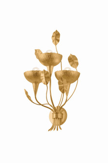Innsbruck Three Light Wall Sconce in Vintage Gold Leaf (68|566-03-VGL)