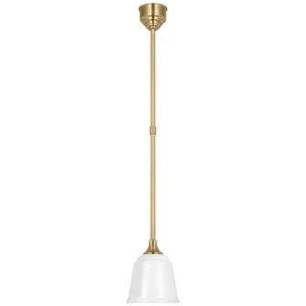 Academy Barn Light LED Pendant in Hand-Rubbed Antique Brass (268|TOB 5810HAB-WHT)