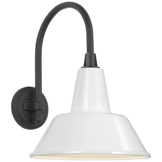 Academy Barn Light LED Barn Light in Matte Black (268|TOB 2814MBK/S1-WHT)