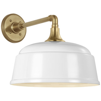 Academy Barn Light LED Barn Light in Hand-Rubbed Antique Brass (268|TOB 2811HAB/S6-WHT)